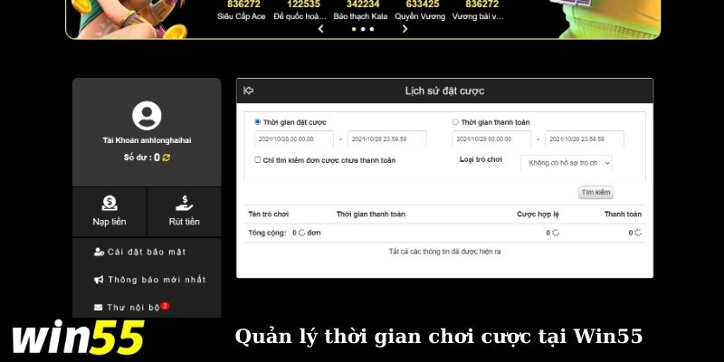 Bet thủ chơi có trách nhiệm nên quản lý thời gian kỹ càng